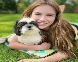 She is an animal lover and very fond of dogs.
